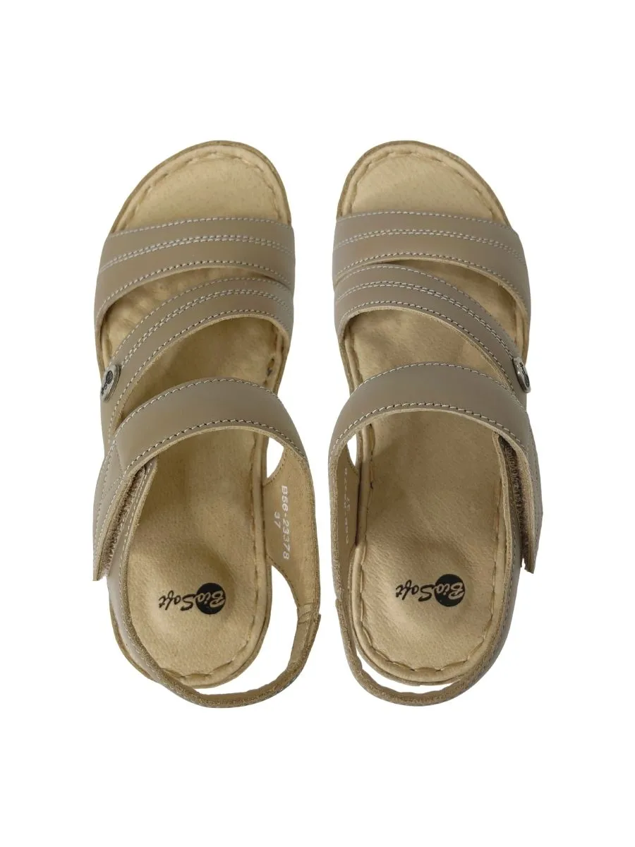 BIOSOFT GRAY COMFORT SANDALS B56-23378