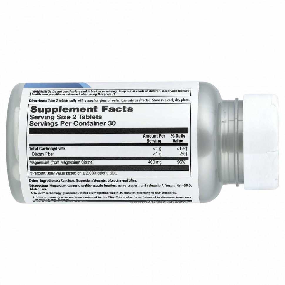 KAL, Цитрат магния 400, 60 таблеток