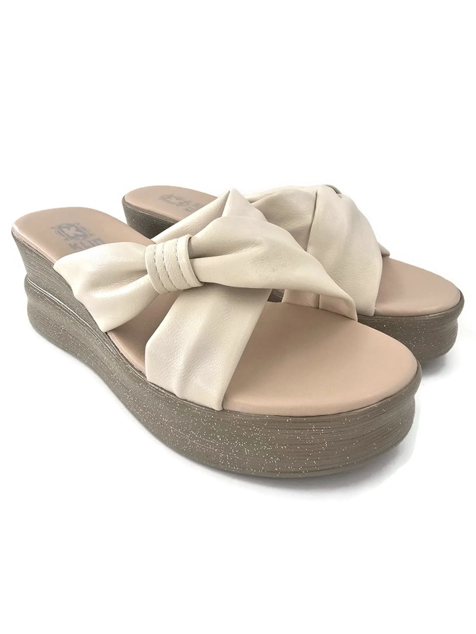 KLIN Woman Wedge Sandals Ivory