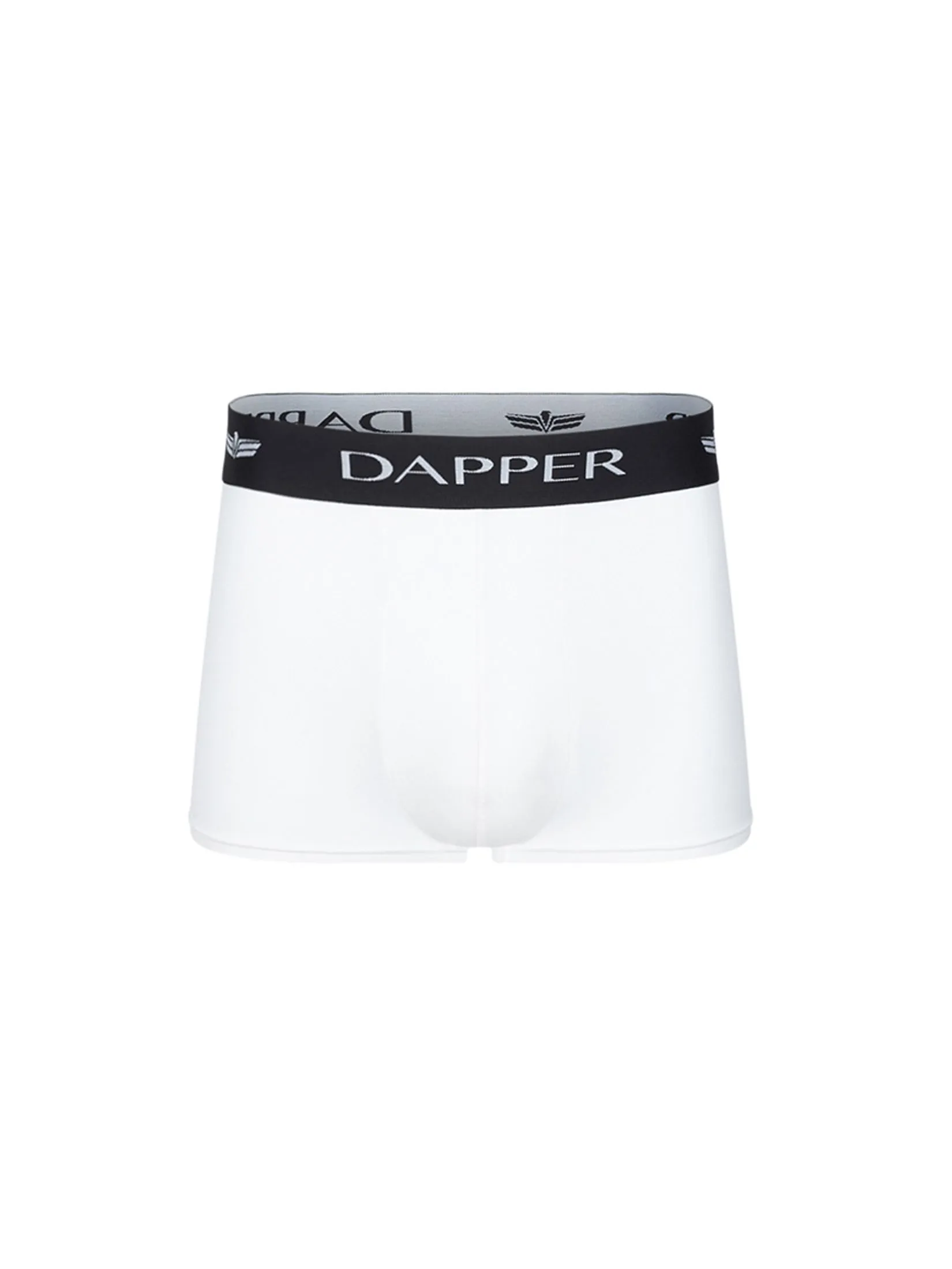 DAPPER DAPPER Iconic Pima Cotton Trunks White (Pack 2 Pcs.)