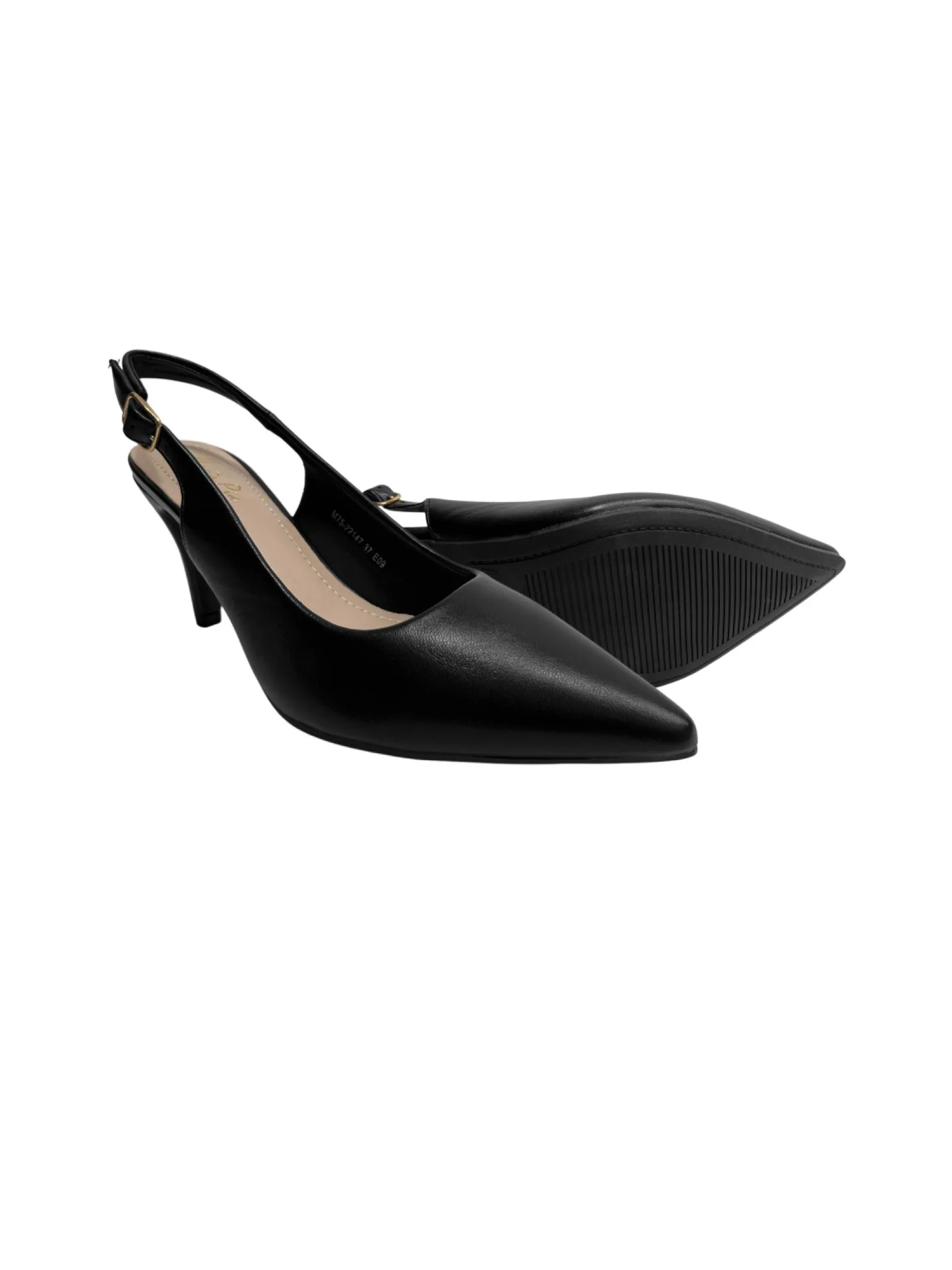 MARIA PIA Black High heel strappy sandals, model M75-22147