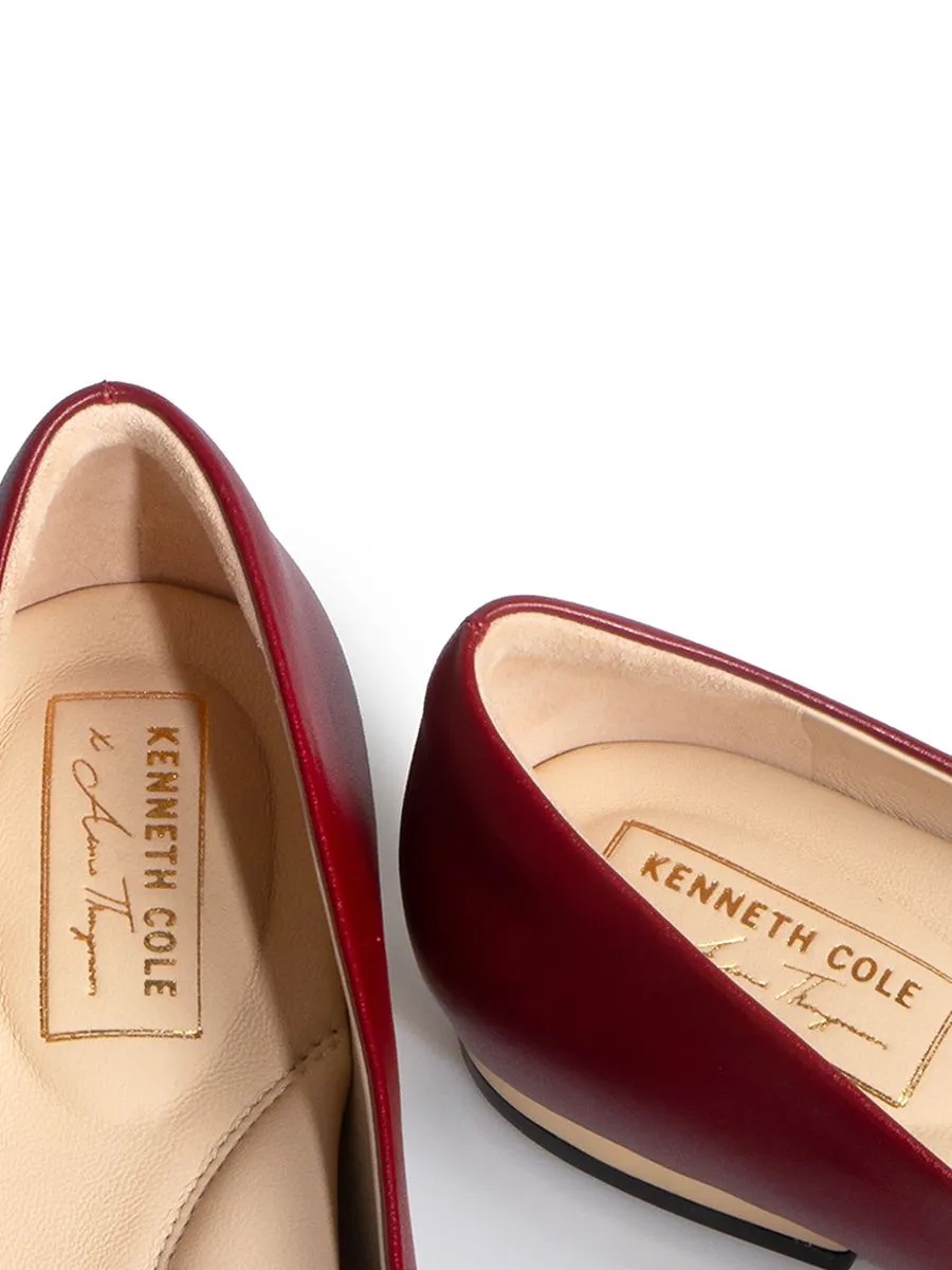 KENNETH COLE WOMEN FLATS ASTAIRE FLATS X ANNE THONGPRASOM / BORDEAUX WINE