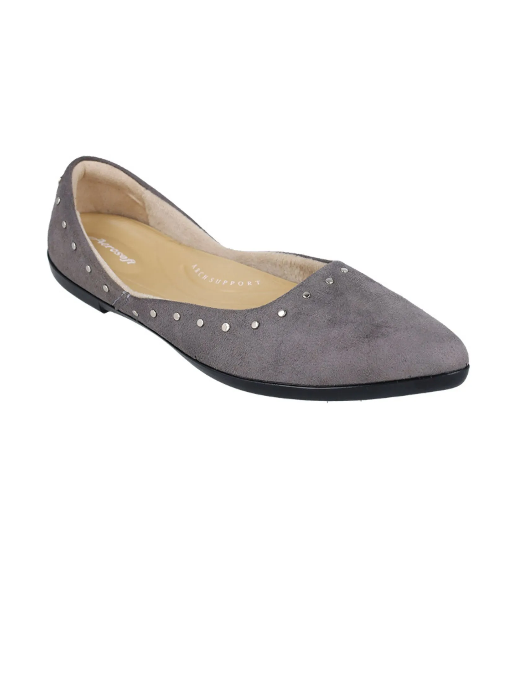 AEROSOFT Women Court Shoes CW3340 - Grey Size - 37 EU
