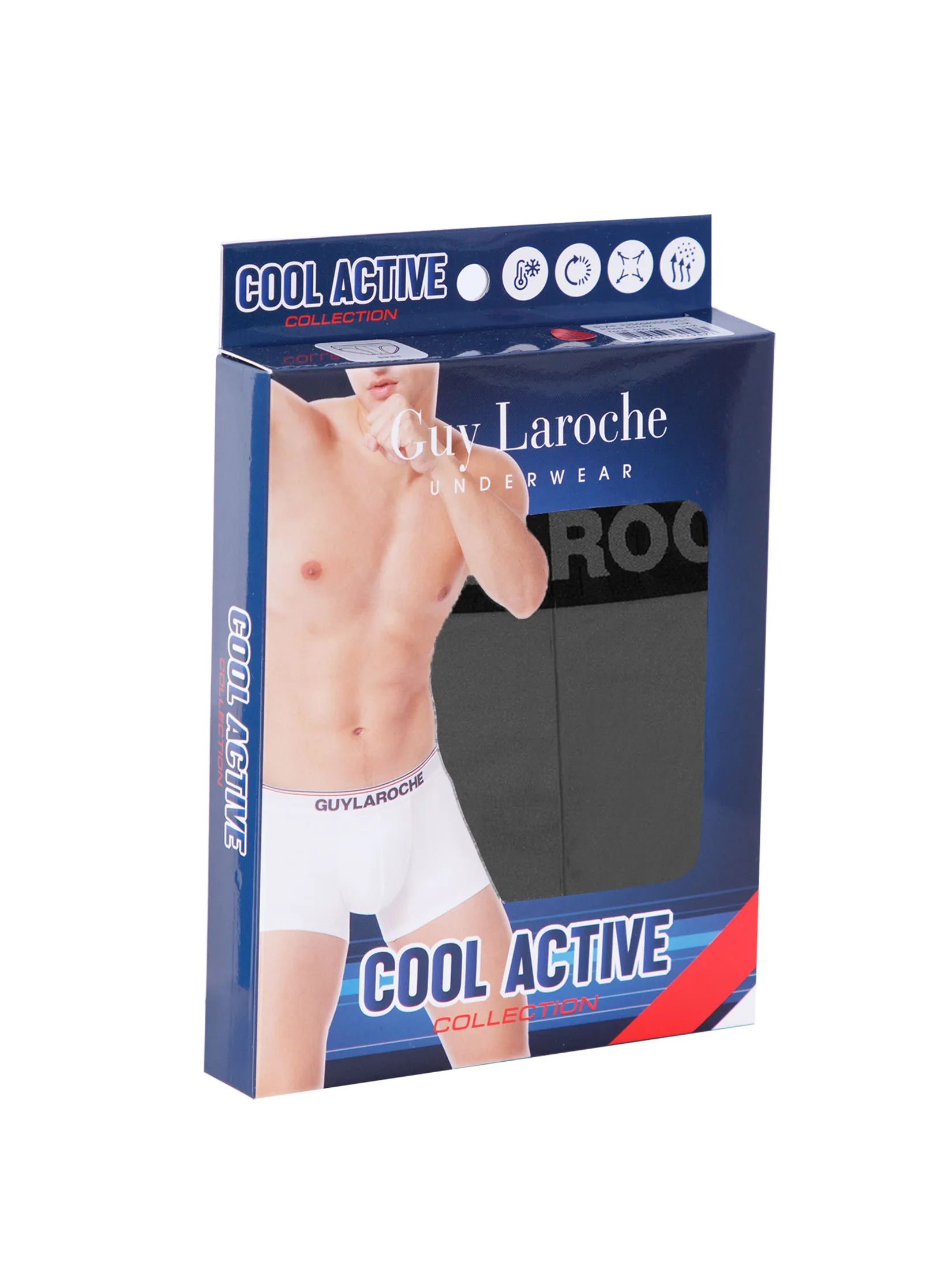 GUY LAROCHE INNERWEAR Men’s Underwear Cool Active – 1-Pack, Grey (JUS5949S5GY)