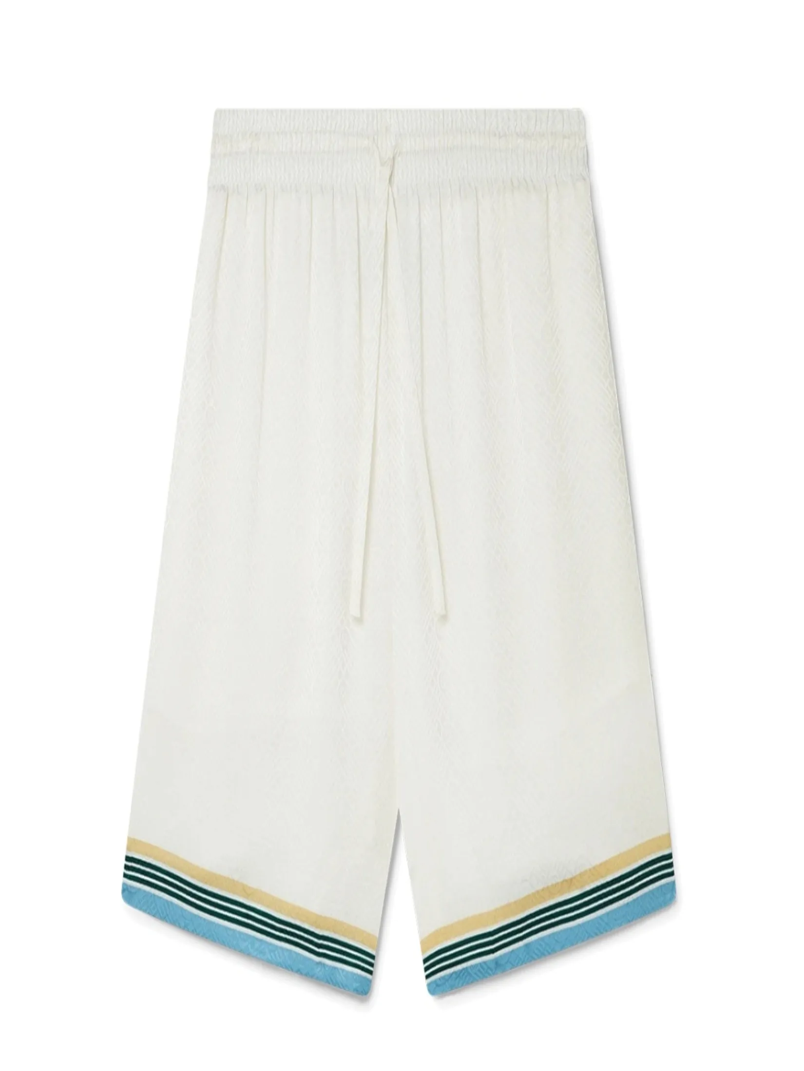 CASABLANCA SILK SHORTS WITH DRAWSTRINGS IN CASA WAY