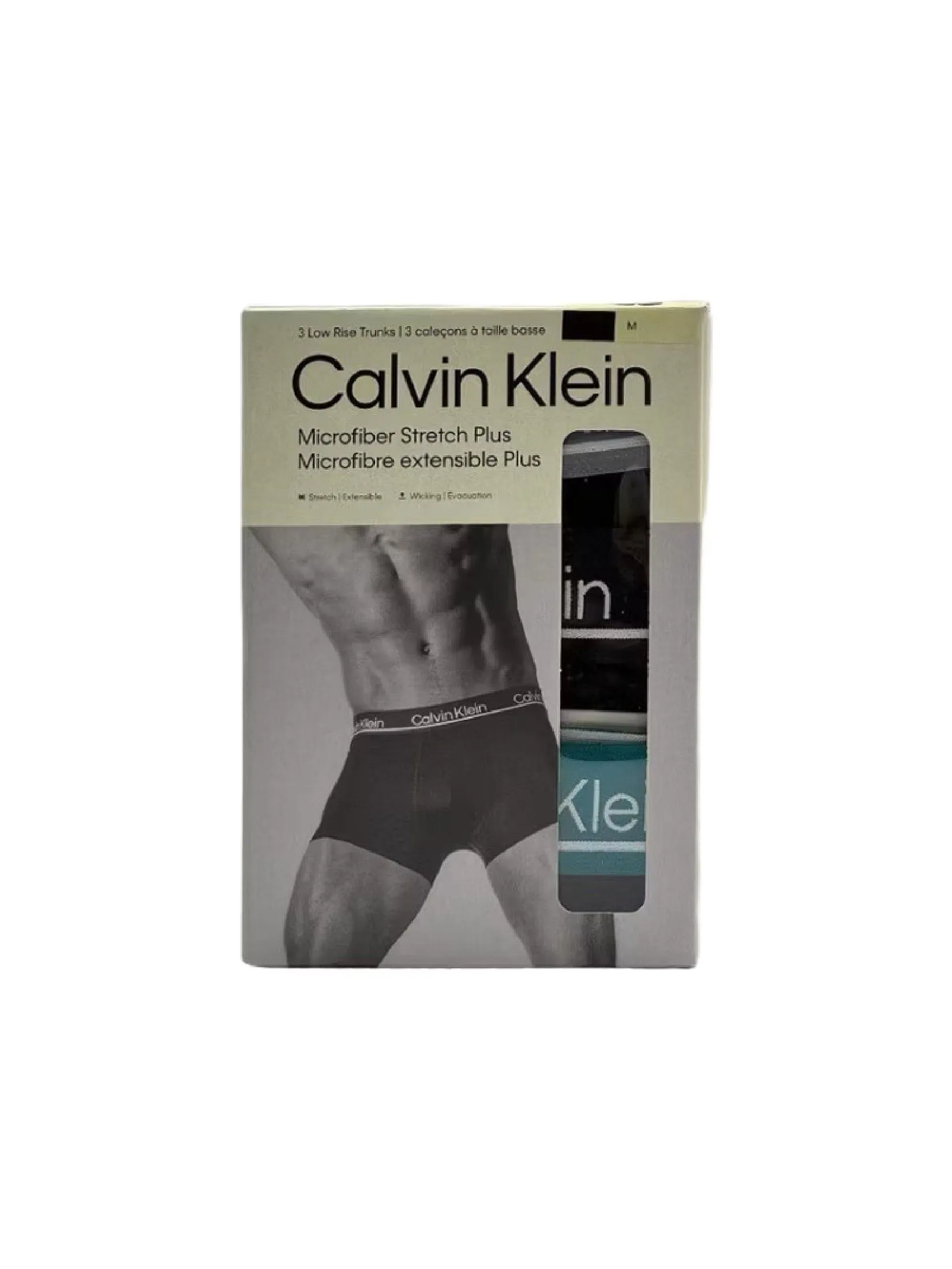 CALVIN KLEIN Men's CK Micro Plus Low Rise Trunk 3Pack Black