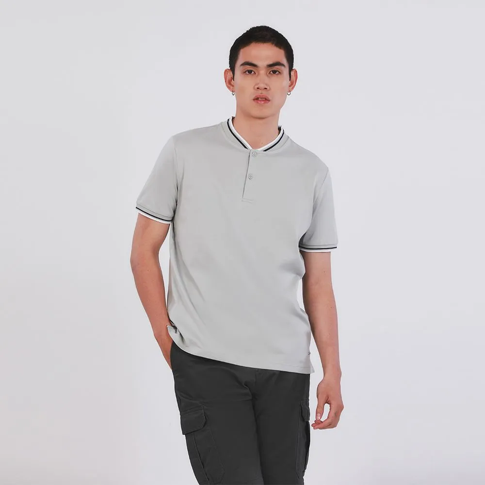 JOHN HENRY Men's Polo (Slim Fit) ESSENTIALS Grey