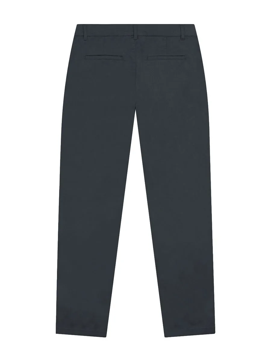 GIORDANO Women's Twill Regular Audrey Pants (180 Elastic Waistband) Deciduoos green grey