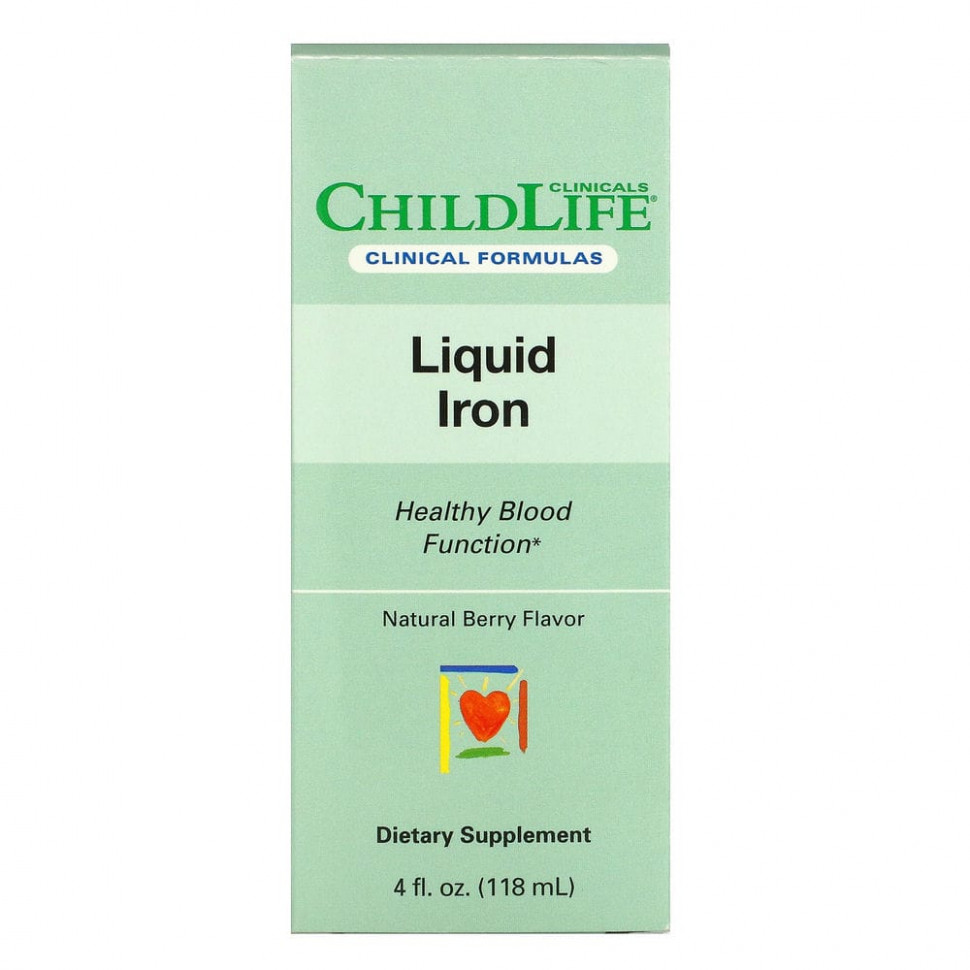 Childlife Clinicals, жидкое железо, с натуральным ягодным вкусом, 118 мл (4 жидк. унции)