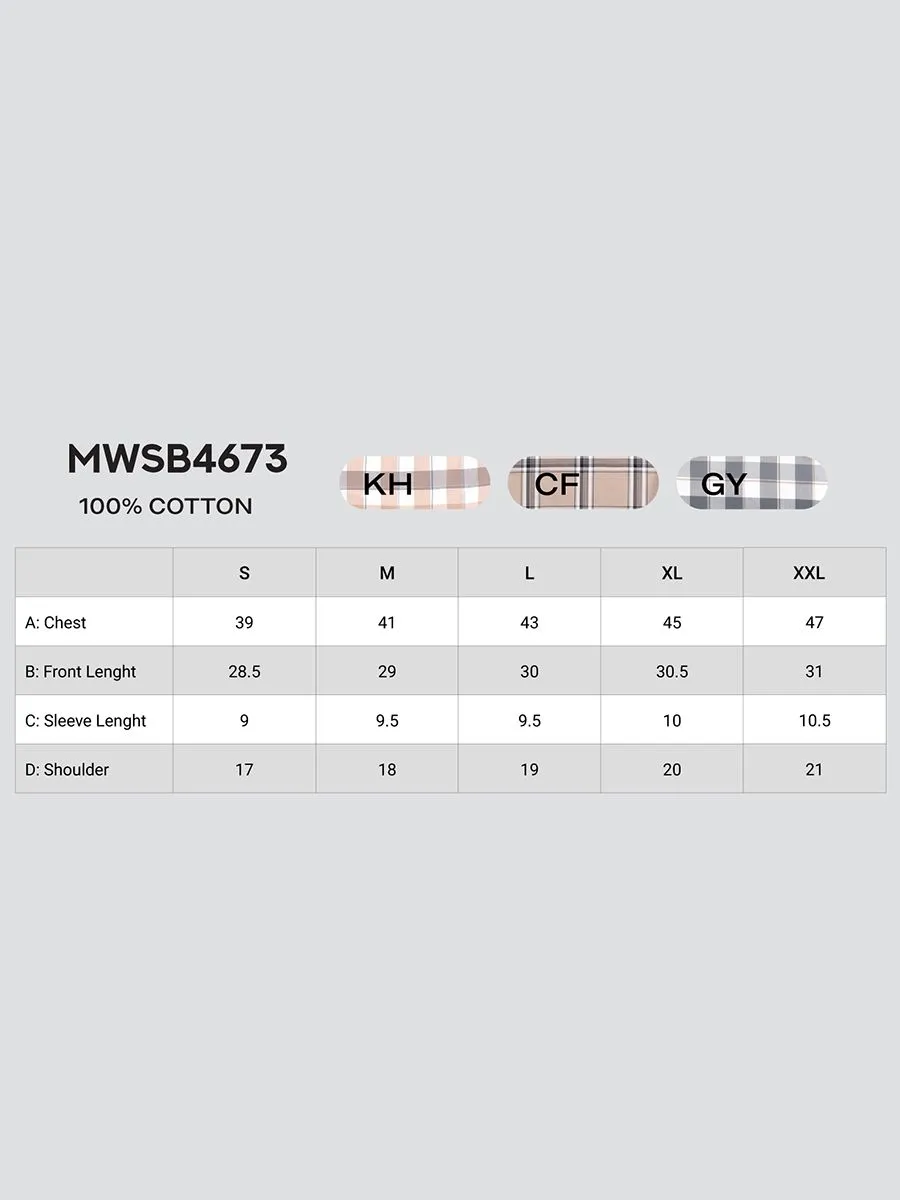 OASIS Men's Short sleeve Shirt Cream