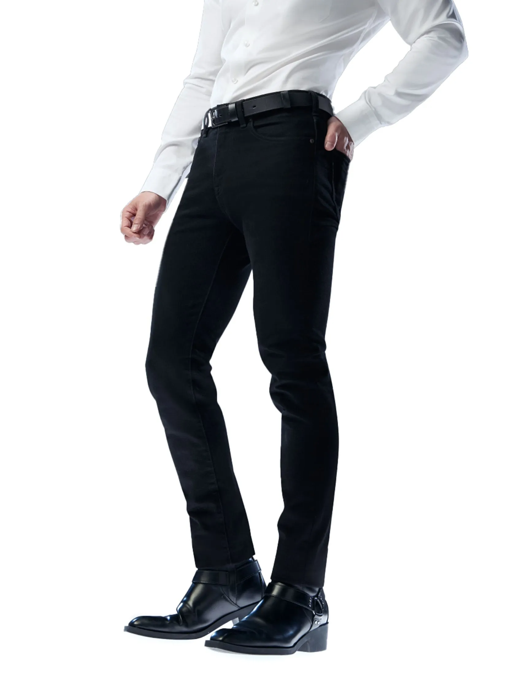 GQ GQ CoolTech Slim Jeans Super Black Jeans Size - 30 US
