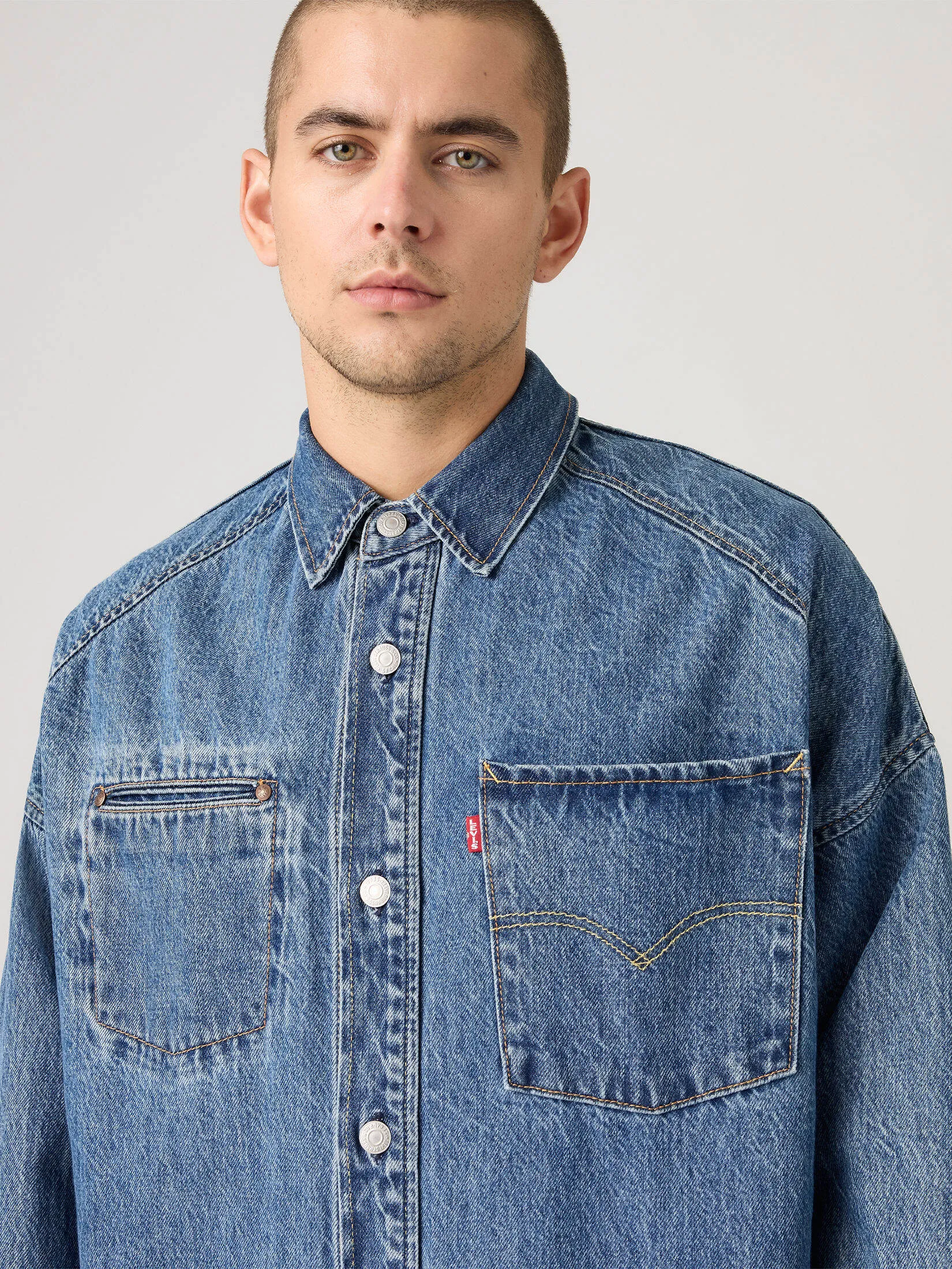 LEVI'S Men s Twist Shacket Blue