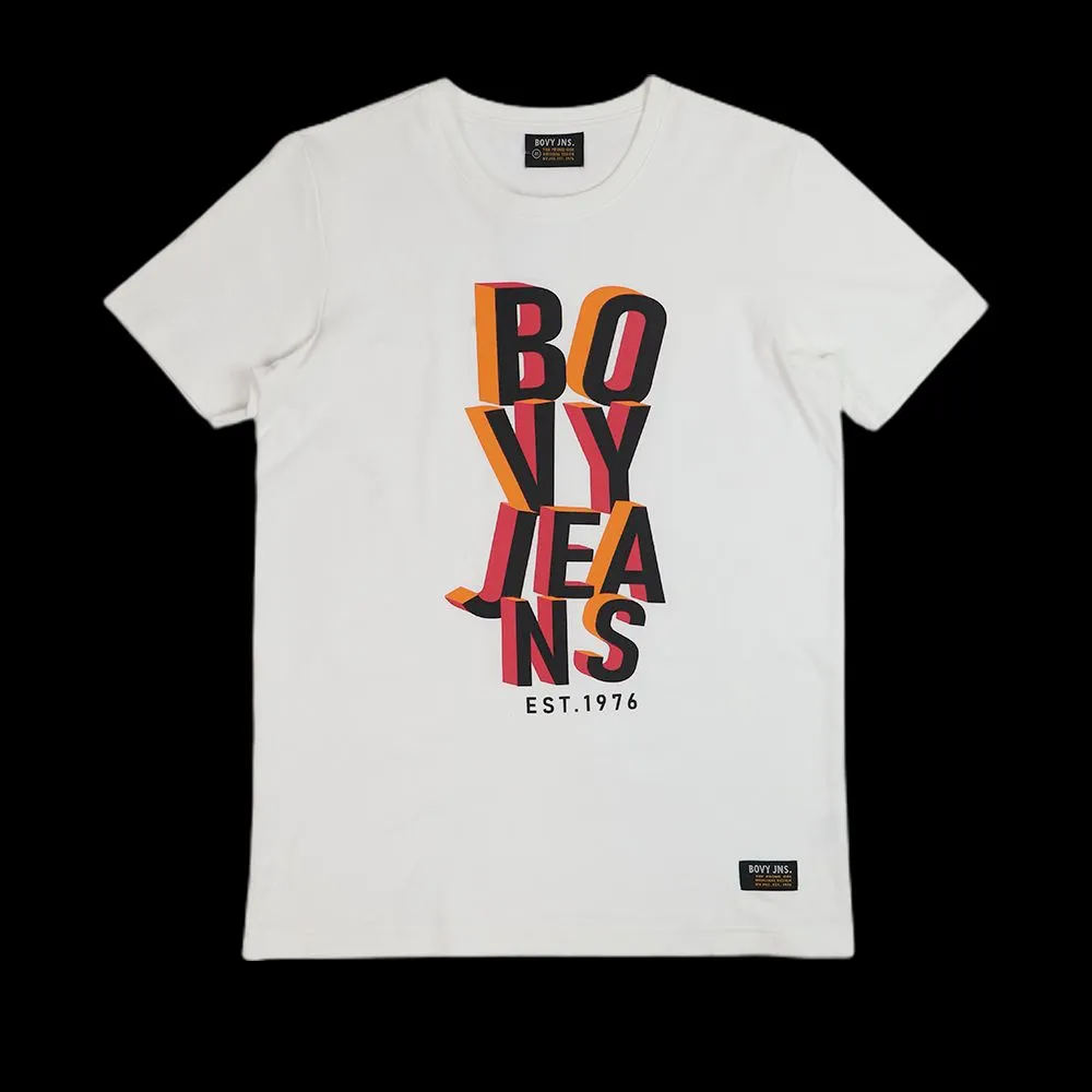 BOVY BC8124  White Ghaphic T-shirts