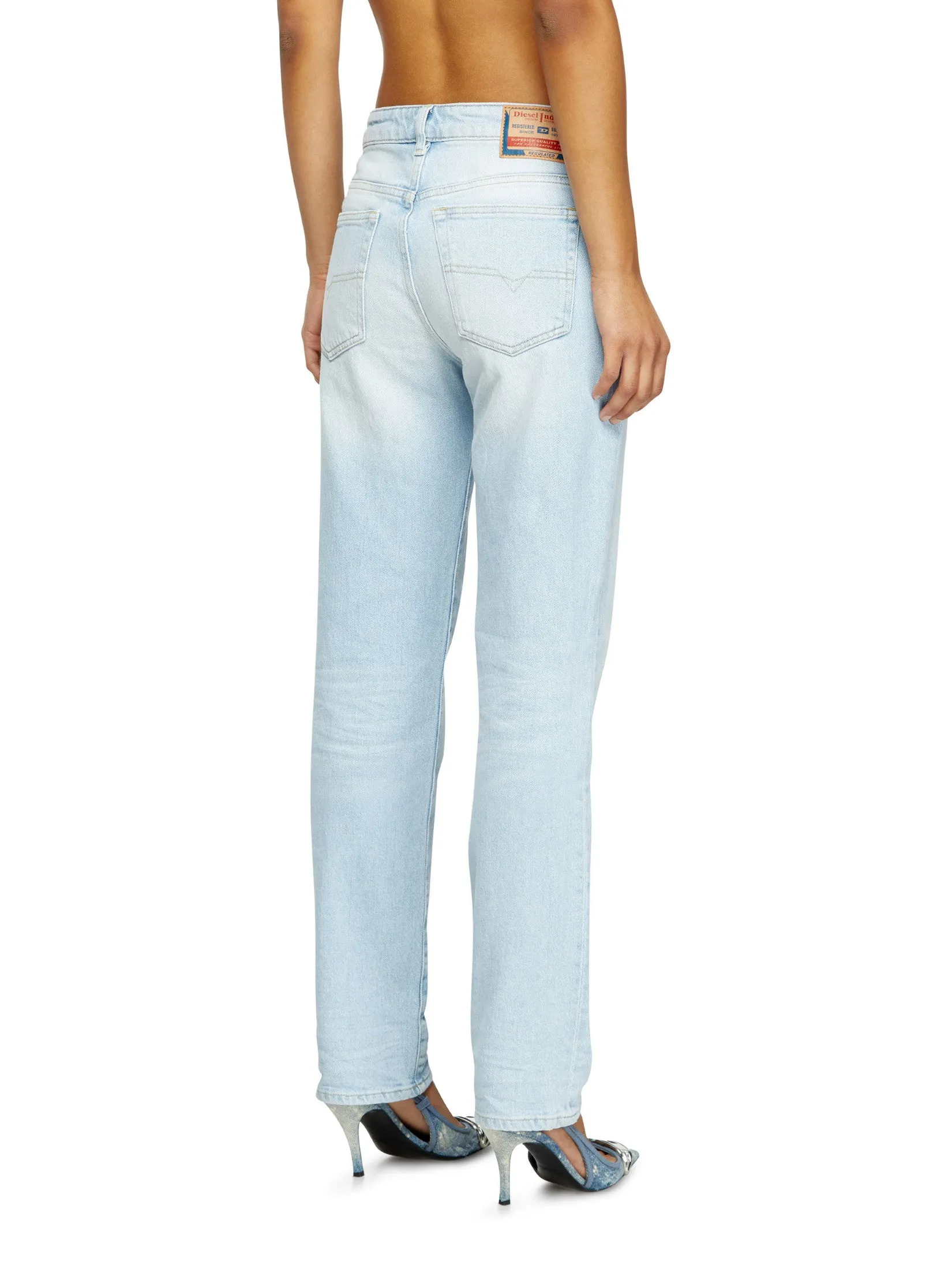 DIESEL Women Jeans Pants 1989 D-MINE L.30 TROUSERS White