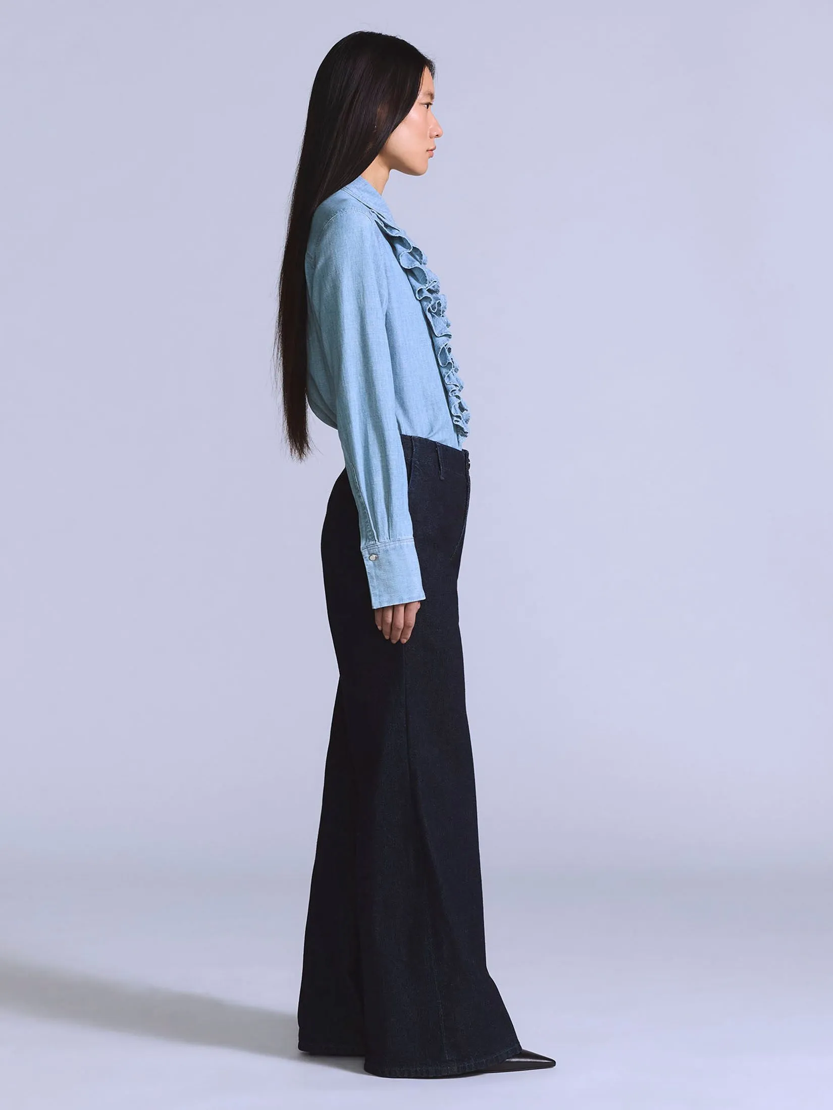 LEVI'S Blue Tab Women's Stem Flare Trousers Dark Blue