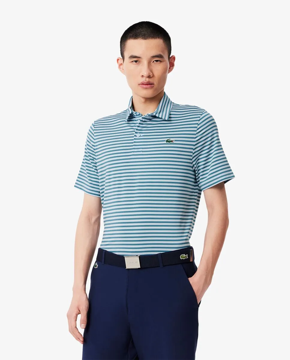 LACOSTE Regular Fit UV Protect Golf Polo Shirt Blue