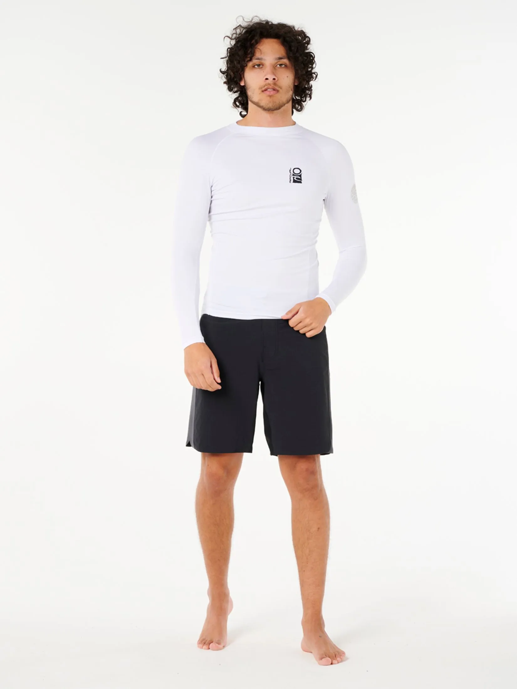 RIP CURL Men Wetsuit Long Sleeves Search UPF Perf L/S White