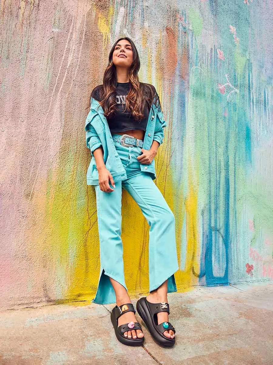 CROCS Unisex Sandals Crush Black - CR024SH096CYTH