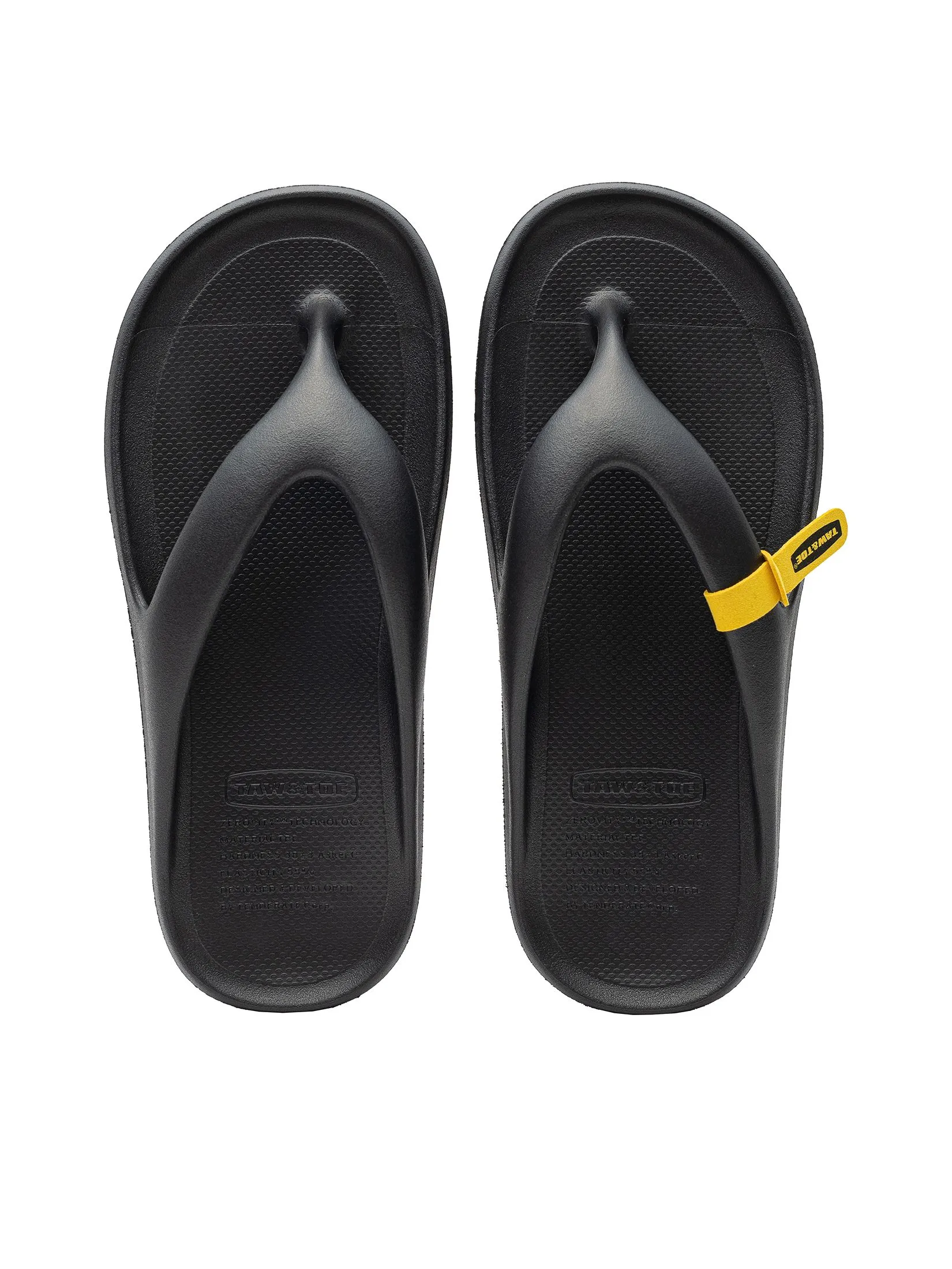 TAW&TOE Unisex Flip Flop Zerovity Sport Black