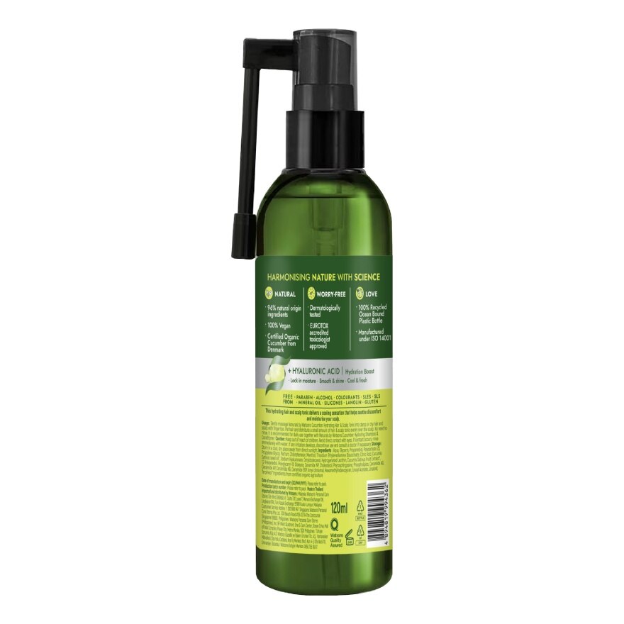 Naturals By Watsons Cucumber Hydrating Hair  Scalp Tonic 120 ml.