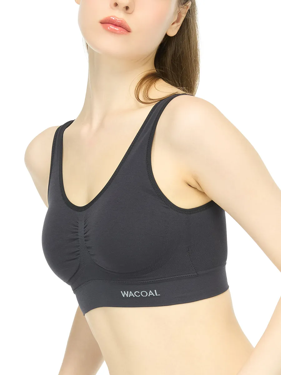 WACOAL Women Lingerie seamless bra with hook Black