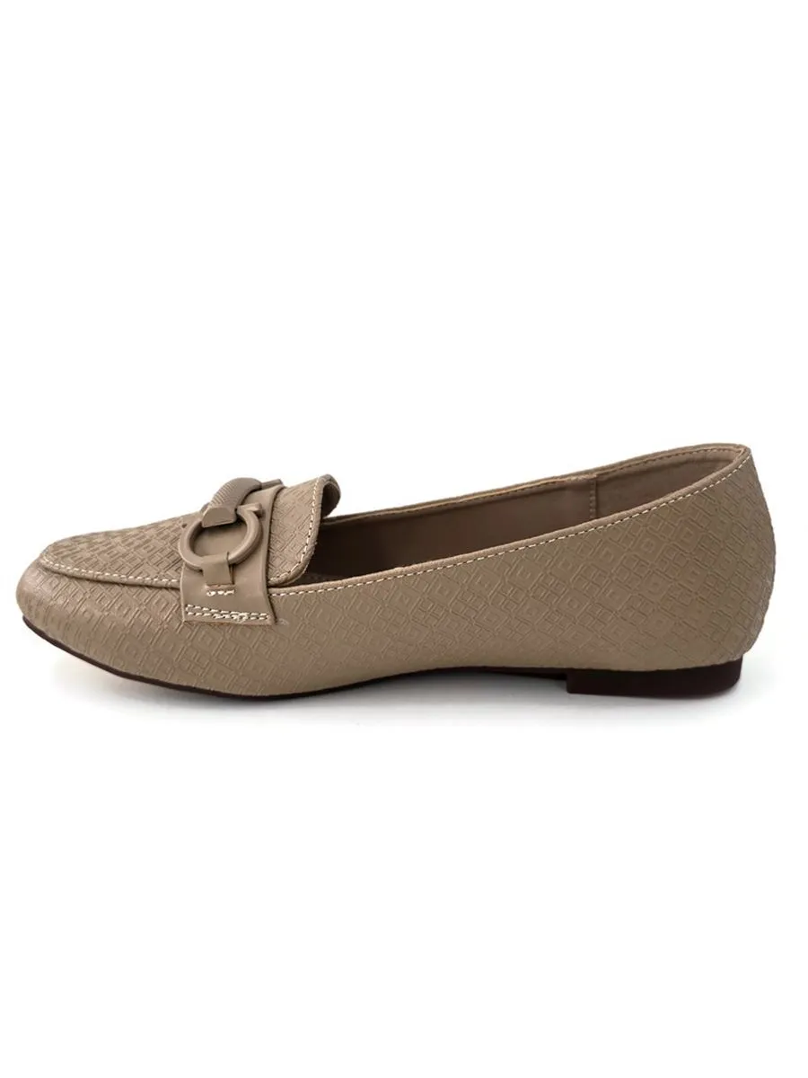 KLIN Woman Square Toe Loafer Khaki