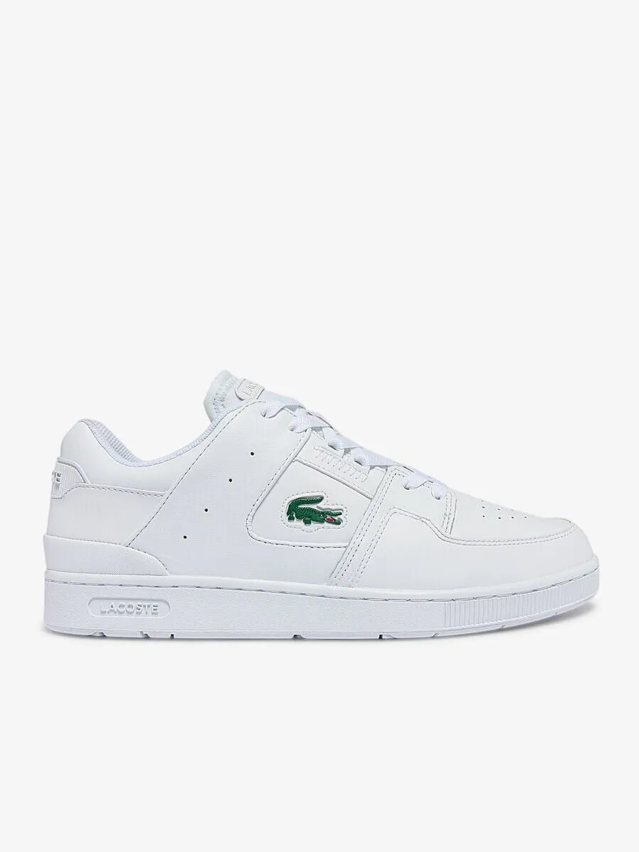LACOSTE White Men’s Court Cage Leather Trainers