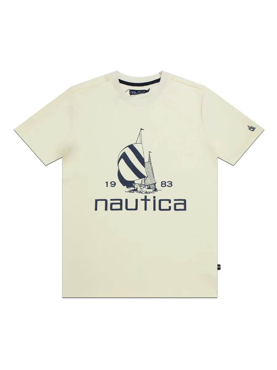 NAUTICA Men T-shirts Cream