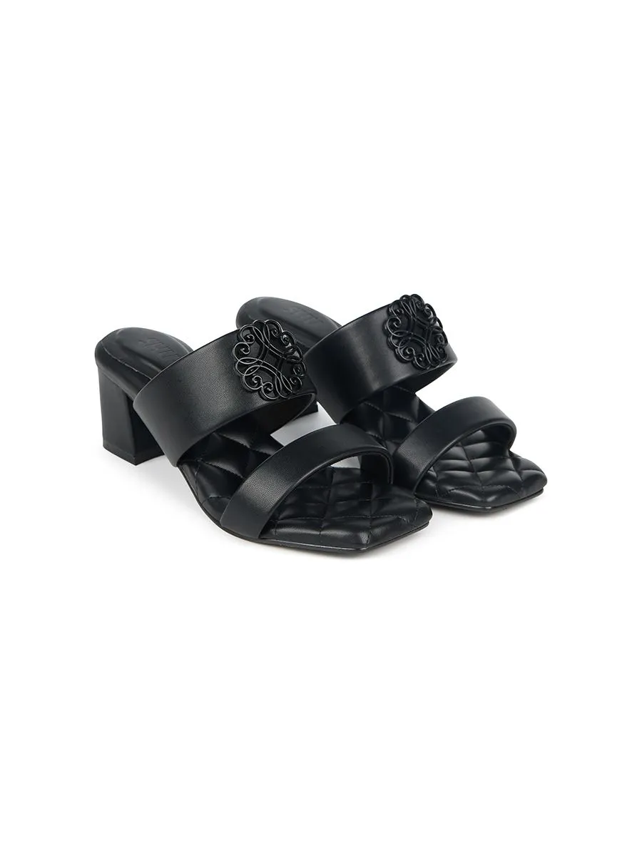 SHU WOMEN  PALETTE SOFT 2" INFINITE HEART ONTONE - BLACK