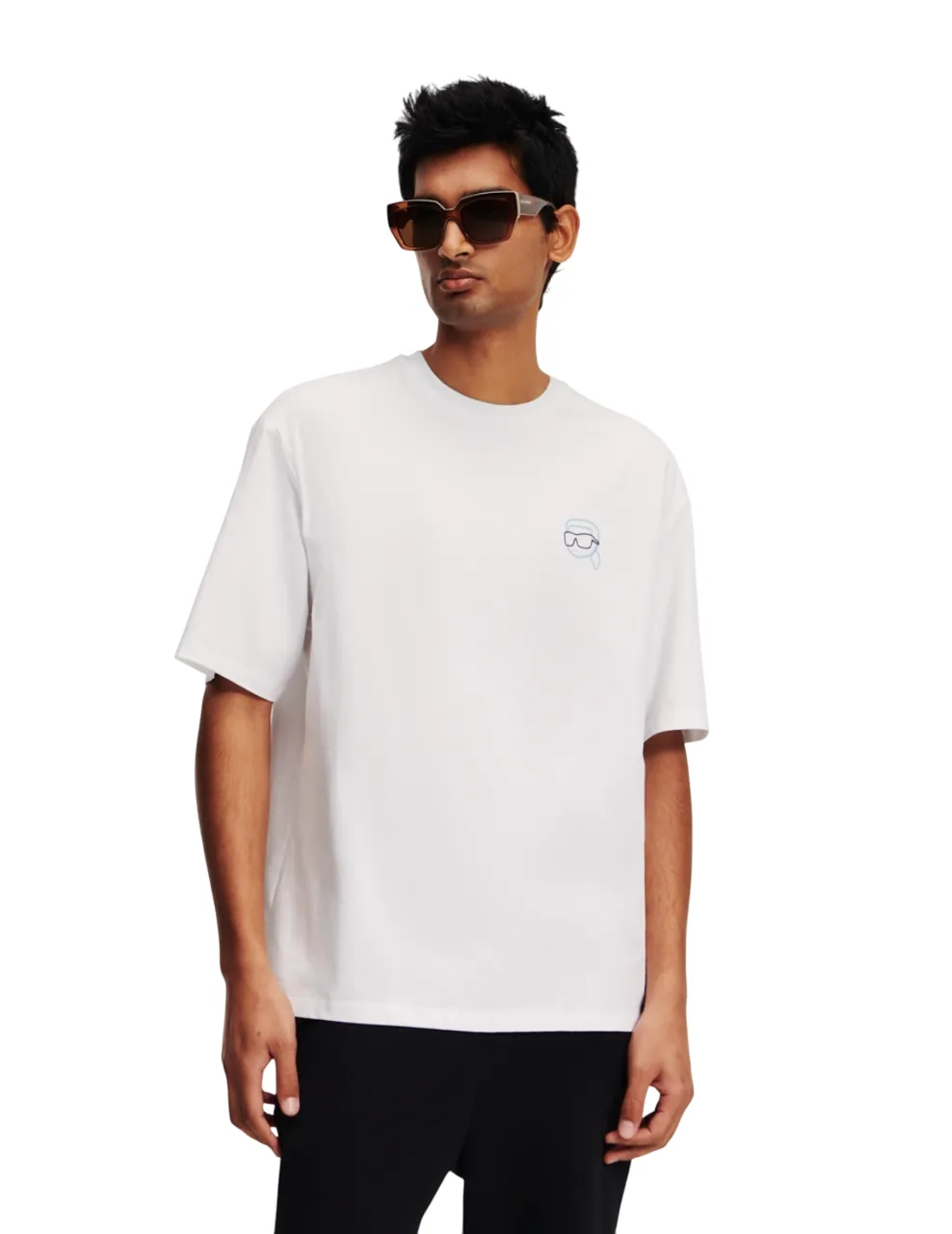 KARL LAGERFELD IKONIK 2.0 MINI COLOUR MEN T-SHIRT WHITE