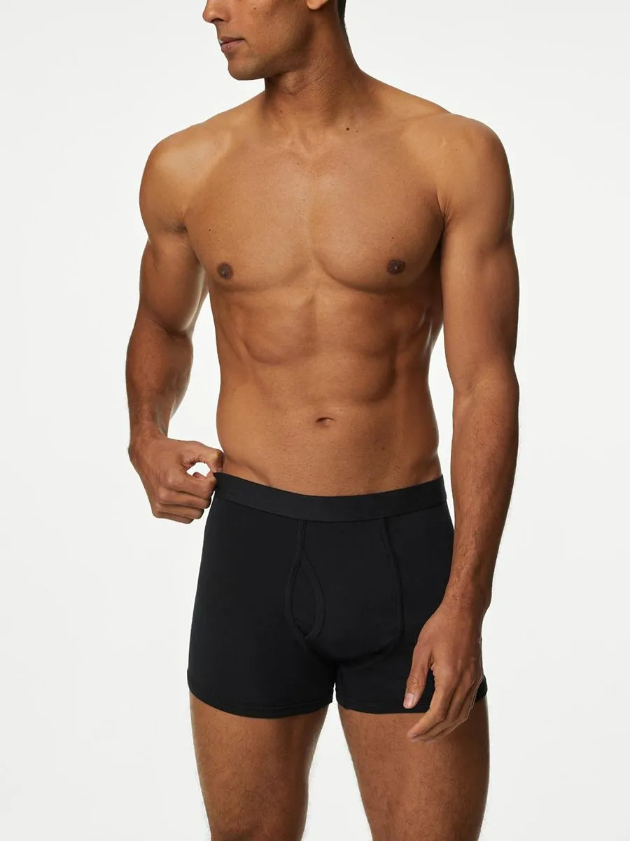 MARKS & SPENCER Men Trunks Pack Cotton Stretch Cool & Fresh 5 pcs