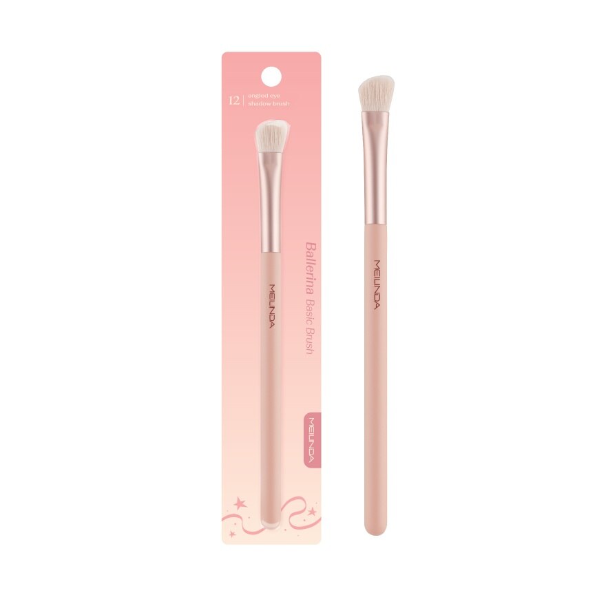 Meilinda Ballerina Basic Brush 1pcs. 12 Angled Eye Shadow Brush