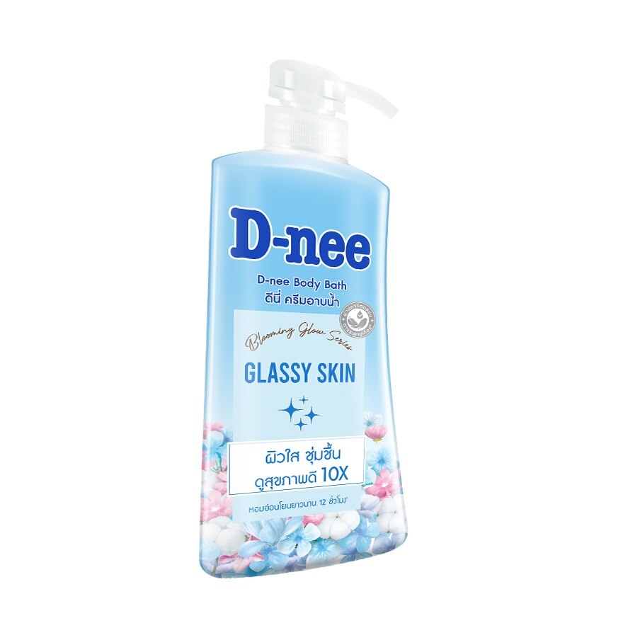 D-nee Body BathGlassy Skin 450 Ml. ครีมอาบน้ำ ผิวใส ชุ่มชื้น ดูสุขภาพดี
