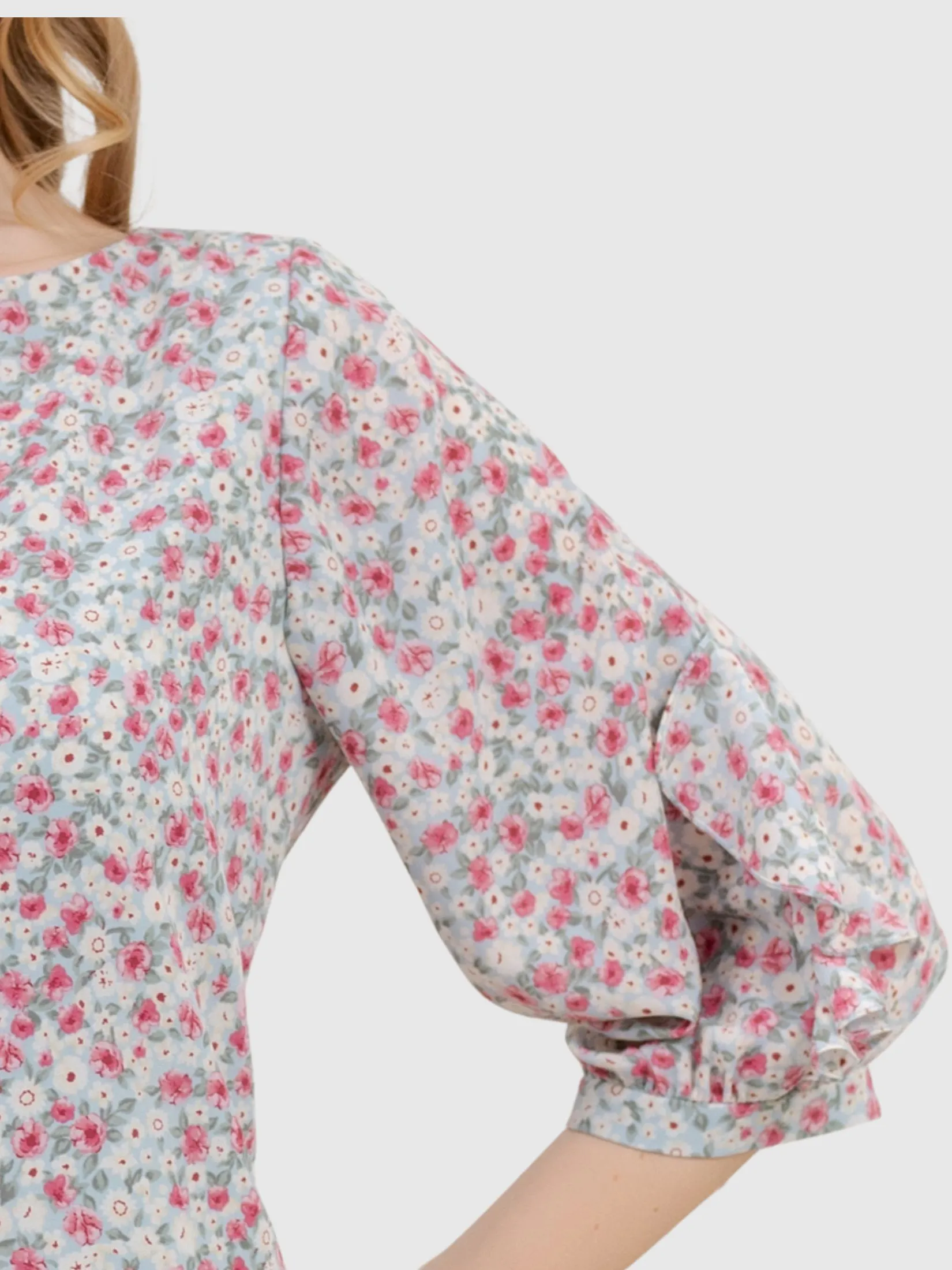 VERONIQA Women Dress Short Sleeves Chiffon Dobby Green