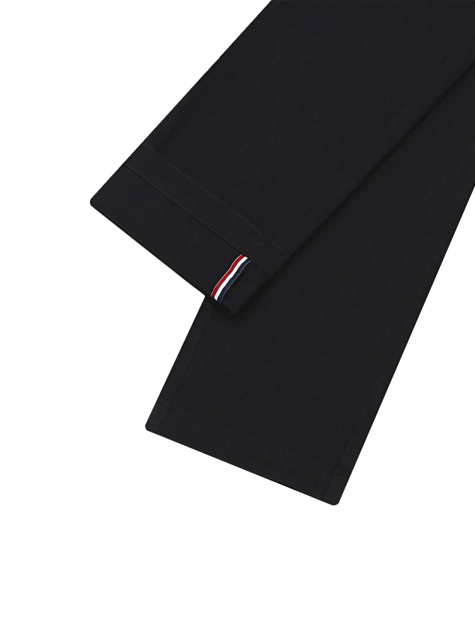 GIORDANO Men's Slim Easy Care Twill Cropped Pants (180° Elastic) Black