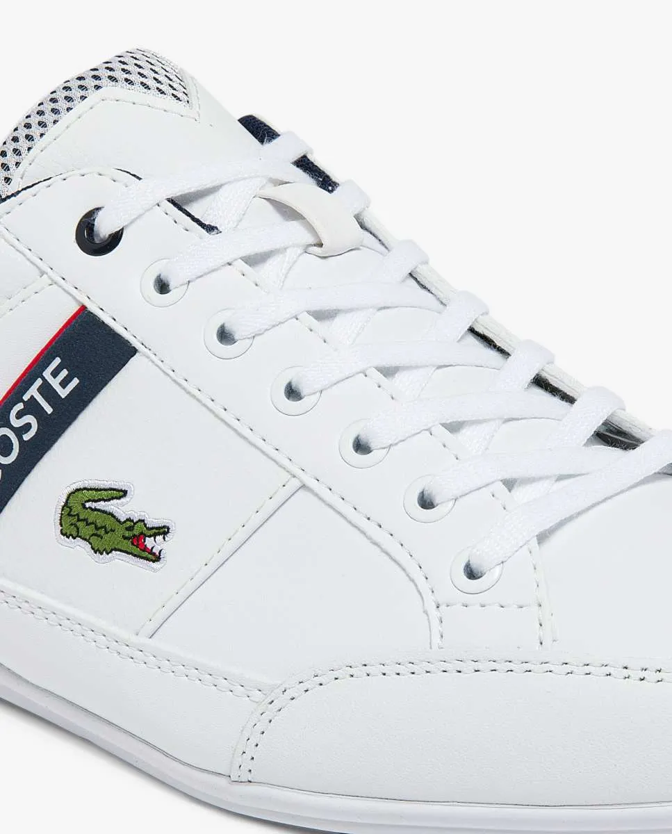 LACOSTE Men’s Chaymon Textile and Synthetic Trainers White