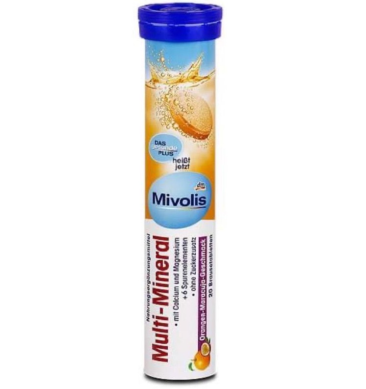 Минеральный комплекс в шипучих таблетках Mivolis 20 шт