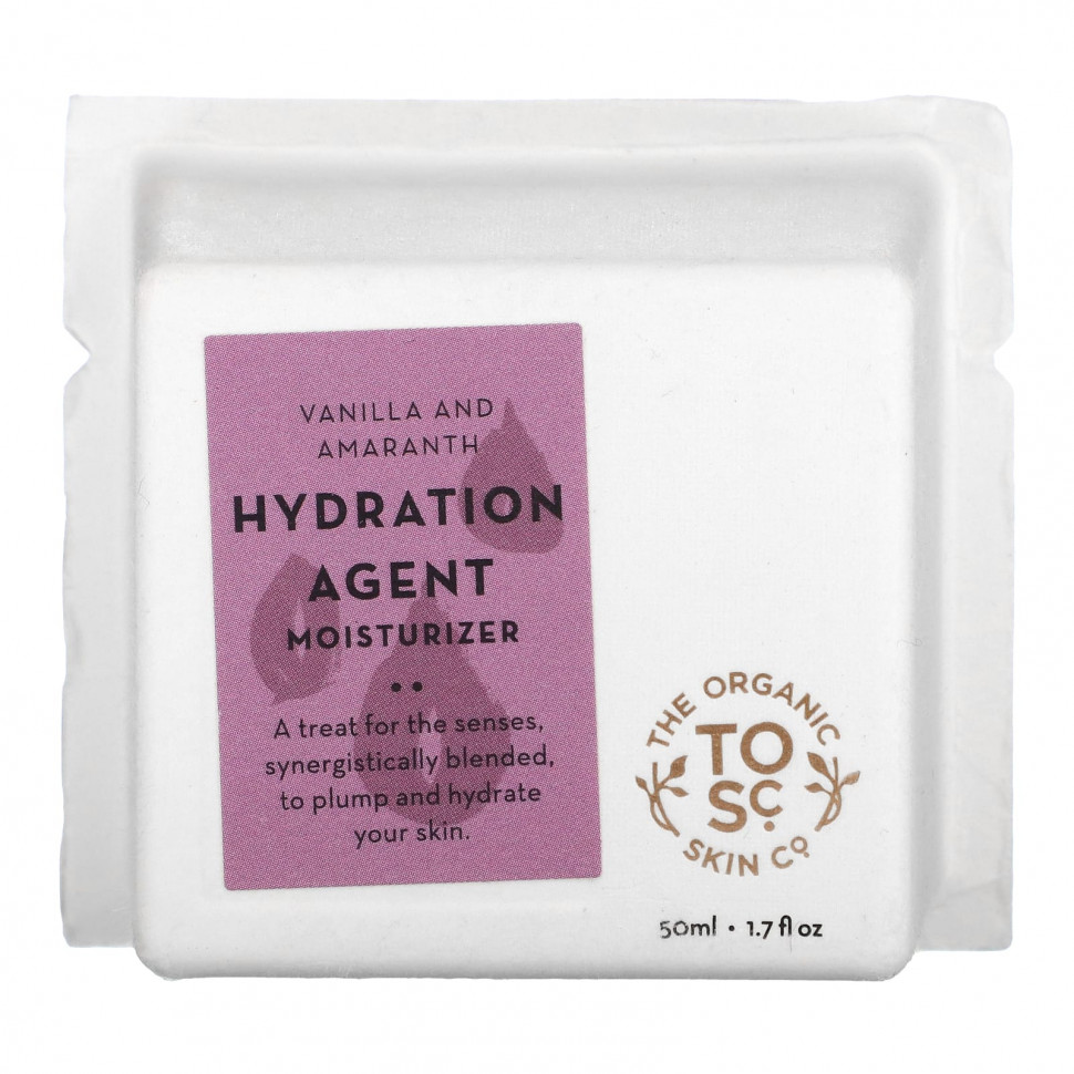 The Organic Skin Co., Hydration Agent, увлажняющий крем, ваниль и амарант, 50 мл (1,7 жидк. Унции)