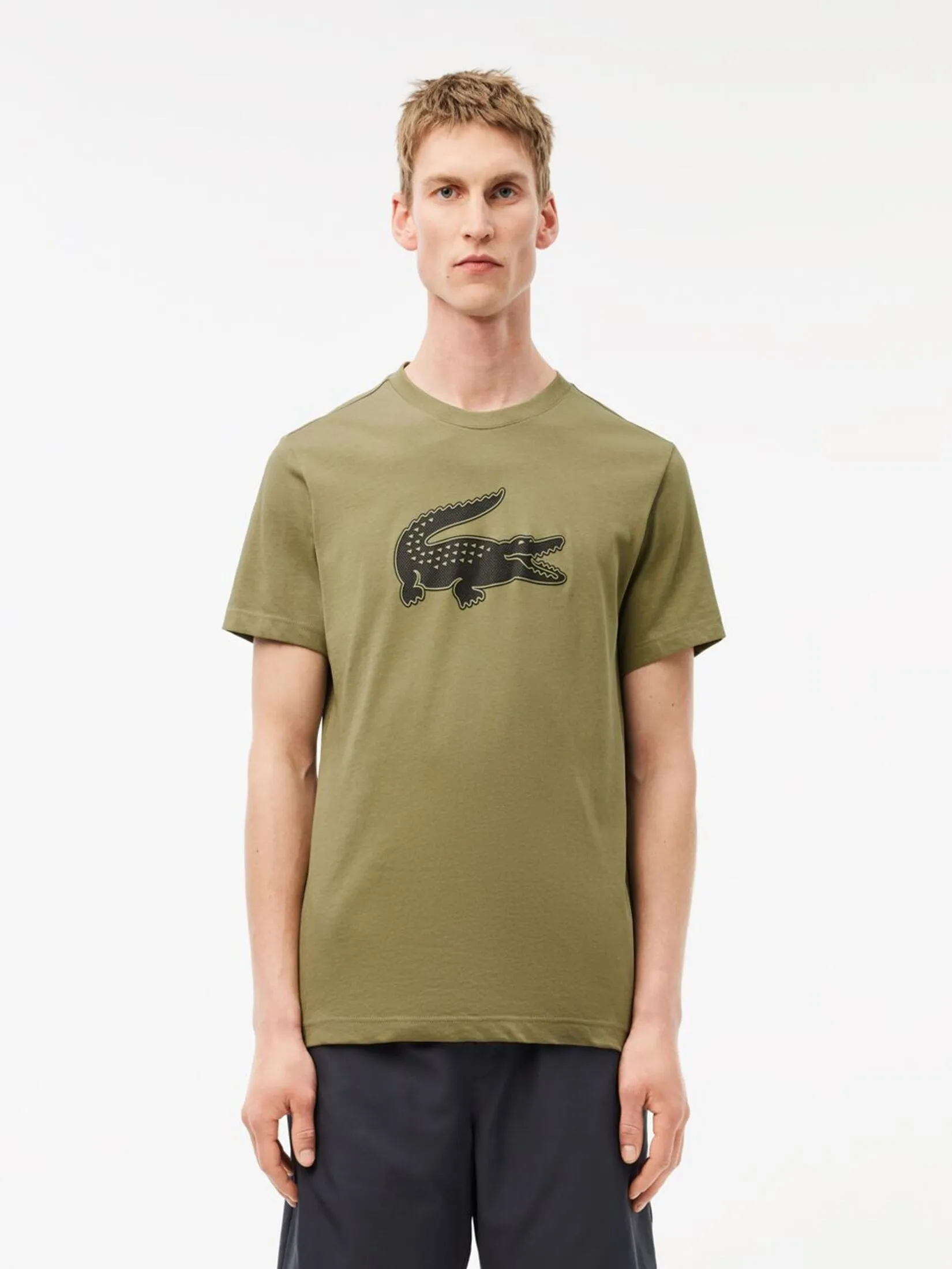 LACOSTE Ultra Dry XXL Logo Sport T-shirt Green