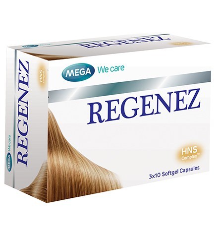 Витамины для укрепления волос Mega Regenez 30 капсул