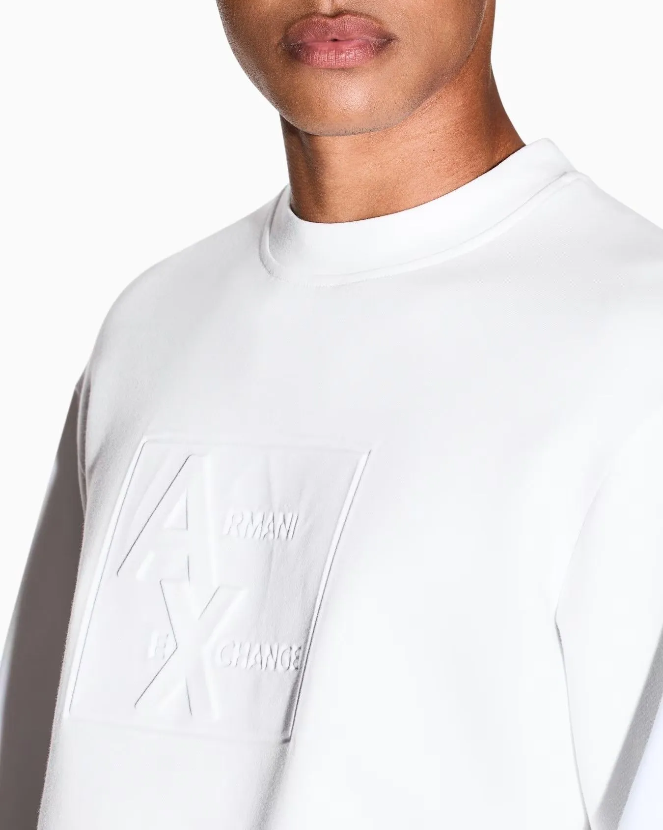 ARMANI EXCHANGE Sweatshirt Male XM001371-AF13047-U0009 Off-White