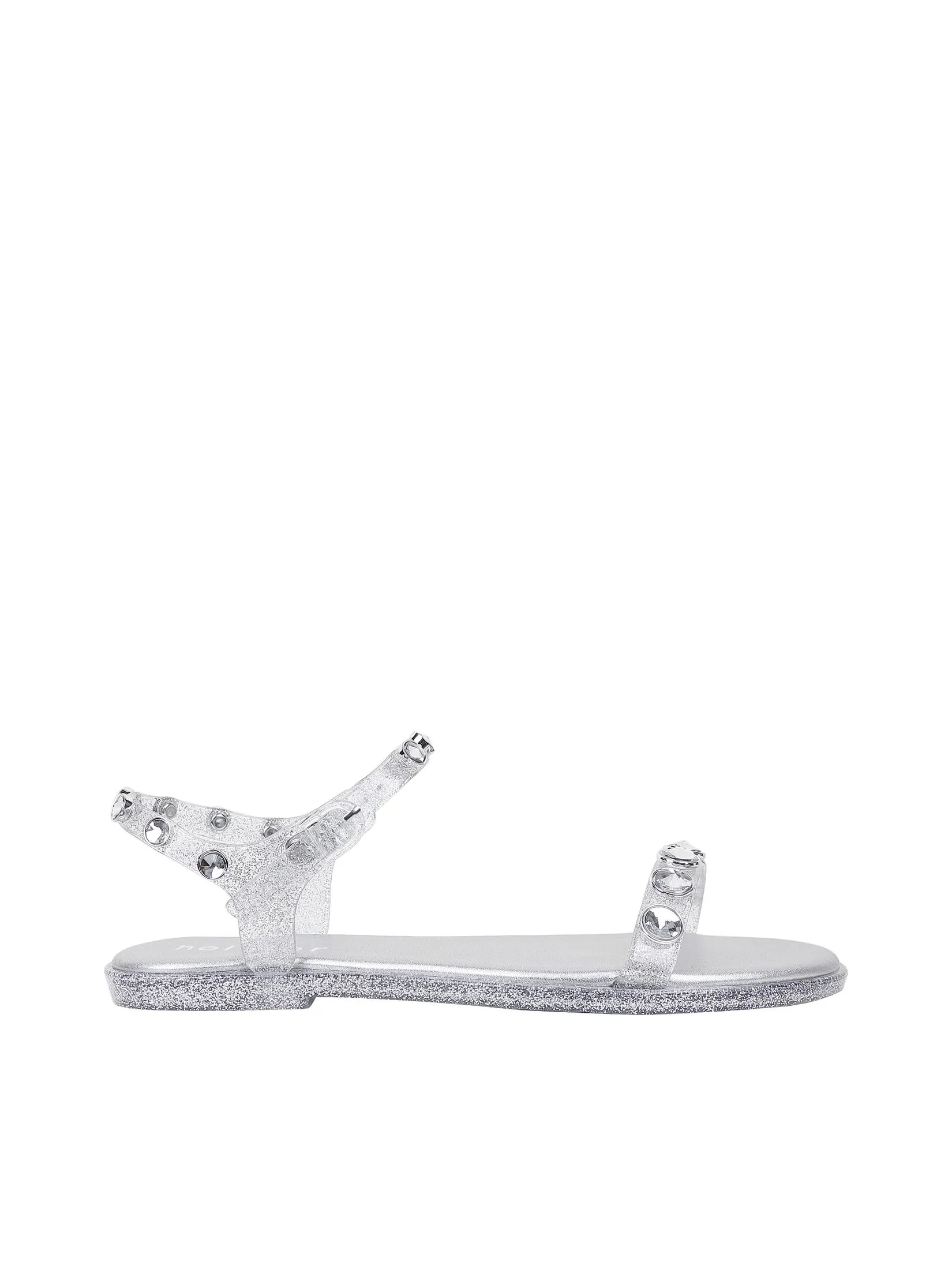 HOLSTER Women Sandals Halo Glitter Clear Size - 37 EU