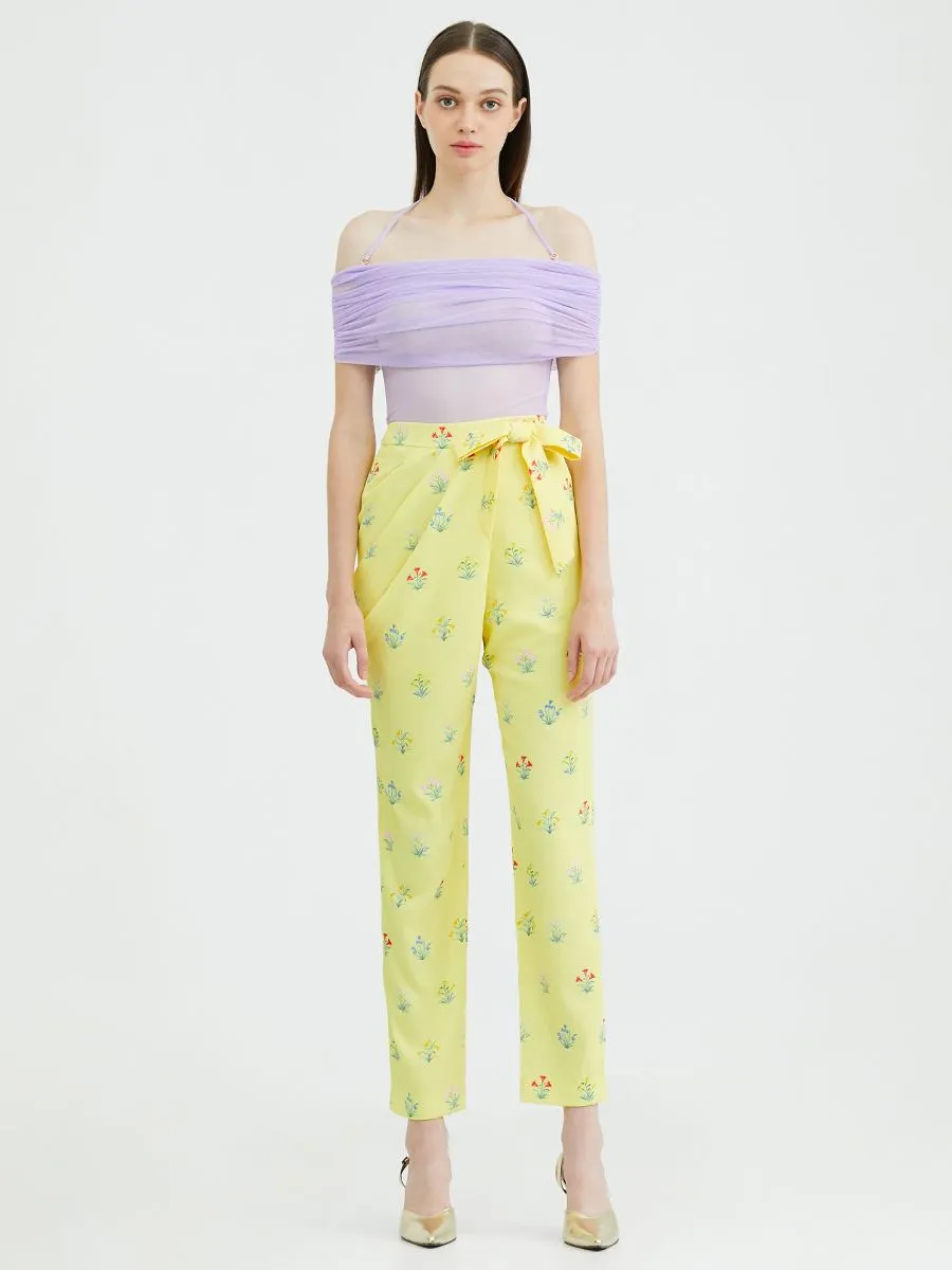 KLOSET (SS24)Off-Shoulder Strap Top Purple