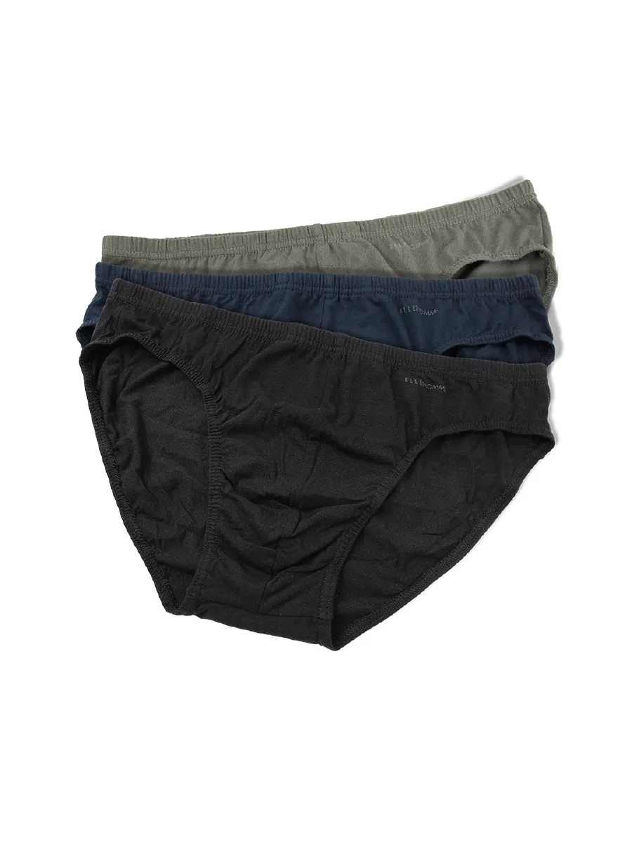 ELLE HOMME Mix Men's underwear pack of 3 cotton 100% KUB9999MX Size - L