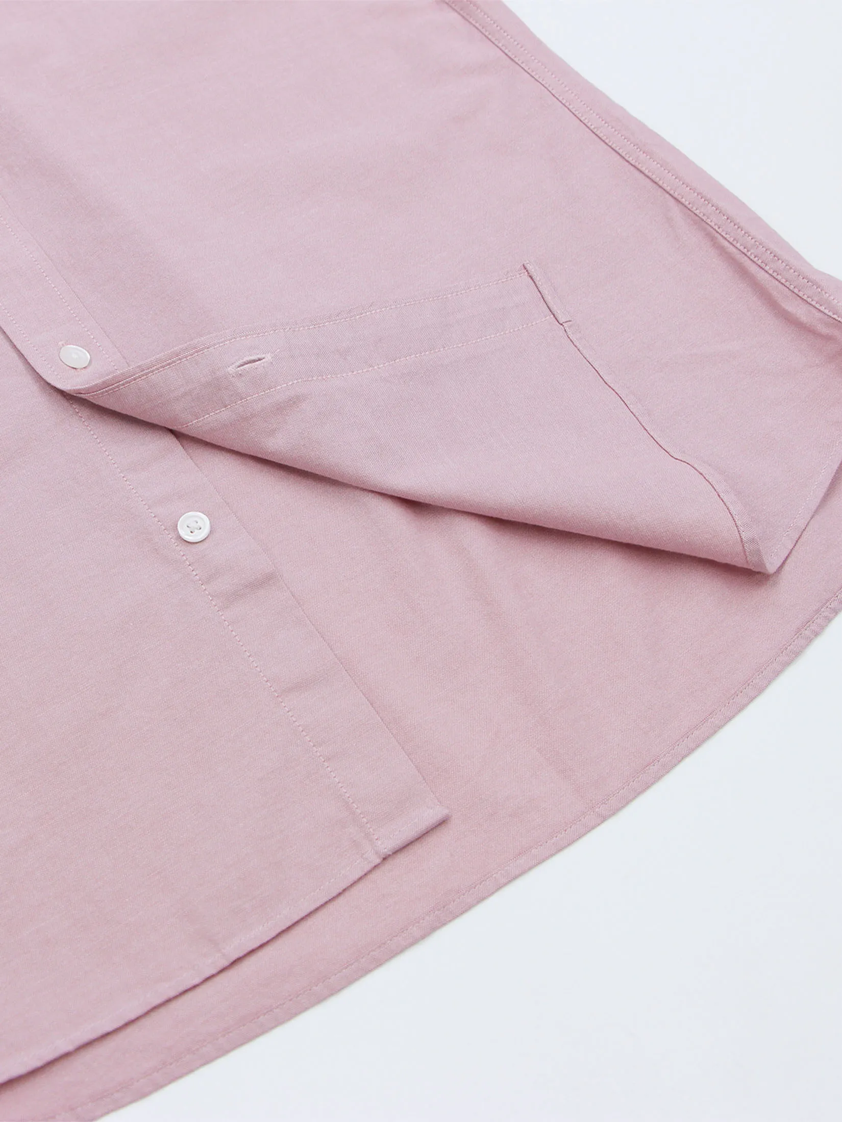 GIORDANO Men s Embroidery Stretch Oxford Shirts (Classic Man) Pink