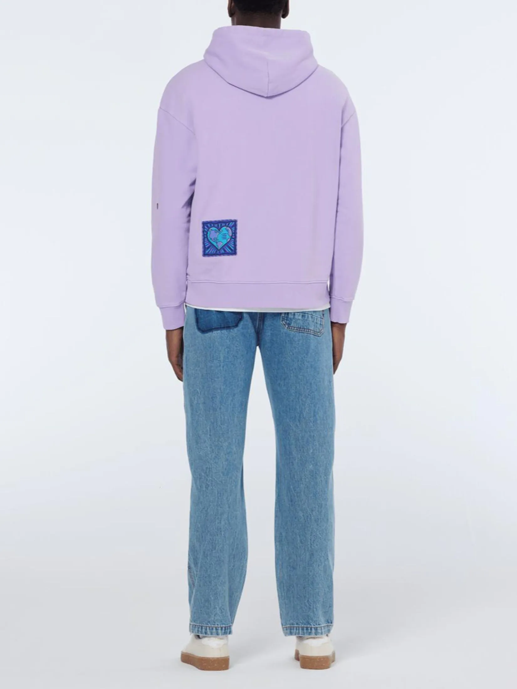 SCOTCH&SODA Men Hoodie Scotch & Soda x Burton Morris Heart Printed Bright Lavender