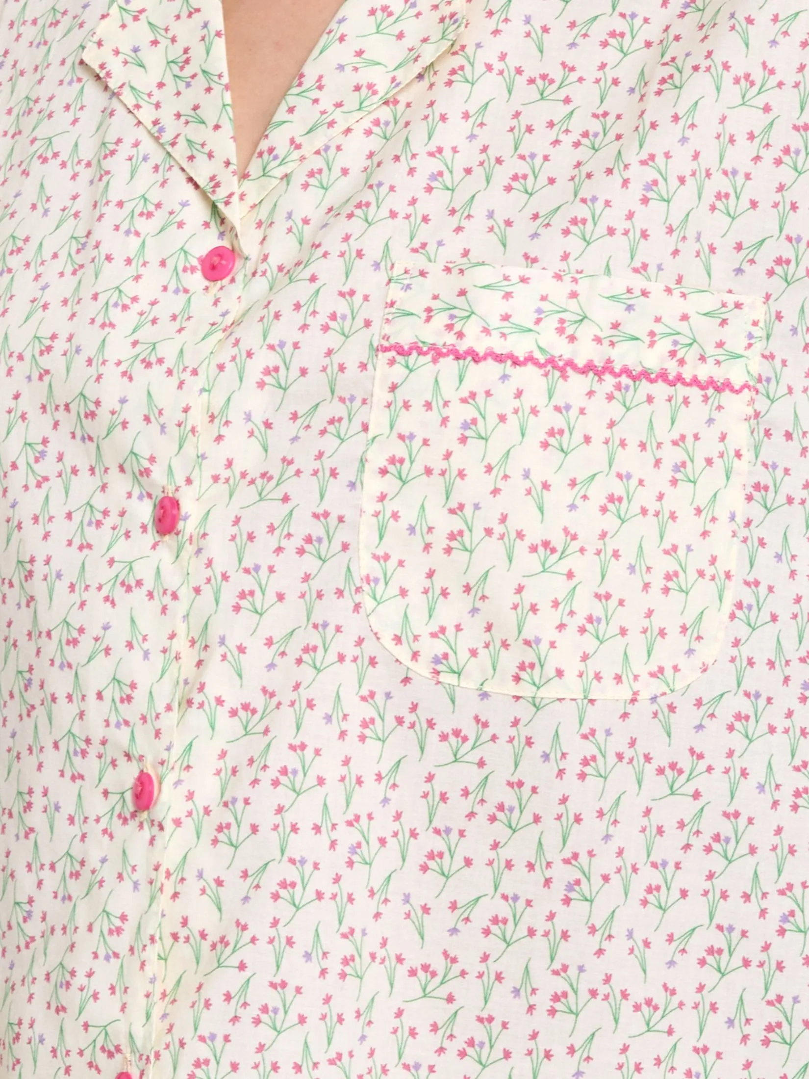 CLAUDIA'S ROMANCE Women Pyjamas Set Hawaiian Shirt Short Sleeves + Cropped Pants Yellow