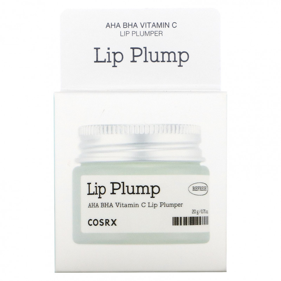 Cosrx, Lip Plump, AHA BHA, витамин C, для увеличения объема губ, 20 г (0,7 унции)