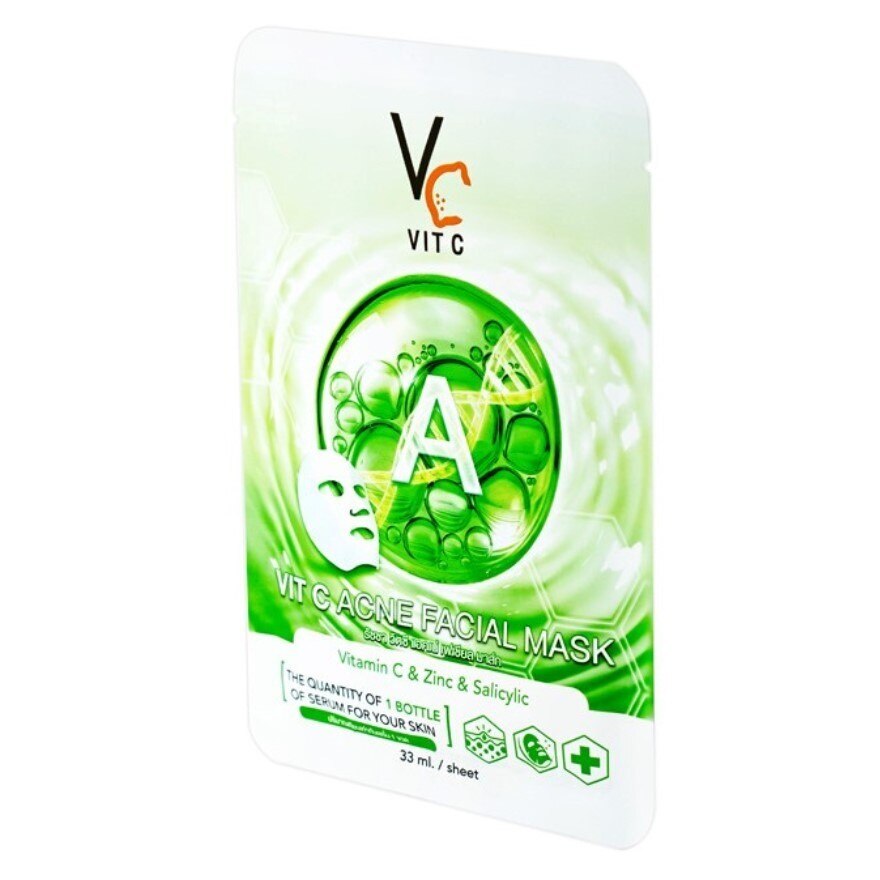 Ratcha Vit C Acne Facial Mask 1'S