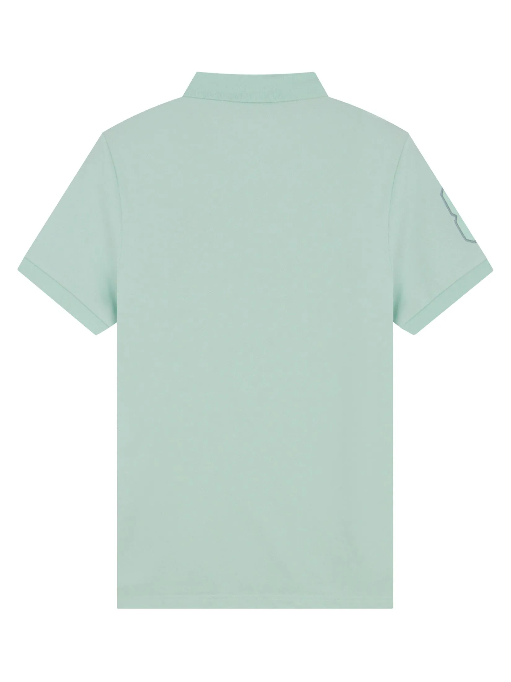 GIORDANO Men's Slim Pique Embroidery Polo (Napoleon) Glacier green